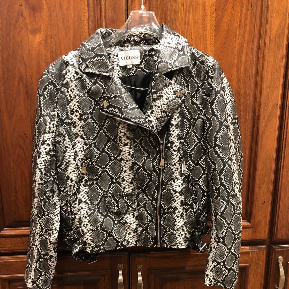 Vigoss Faux Snakeskin Jacket